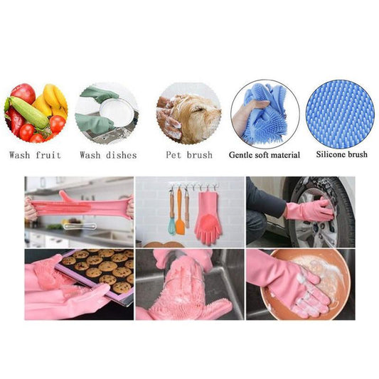 Washing Gloves, Silicone Dish Washer, Hand Gloves For Cleaning