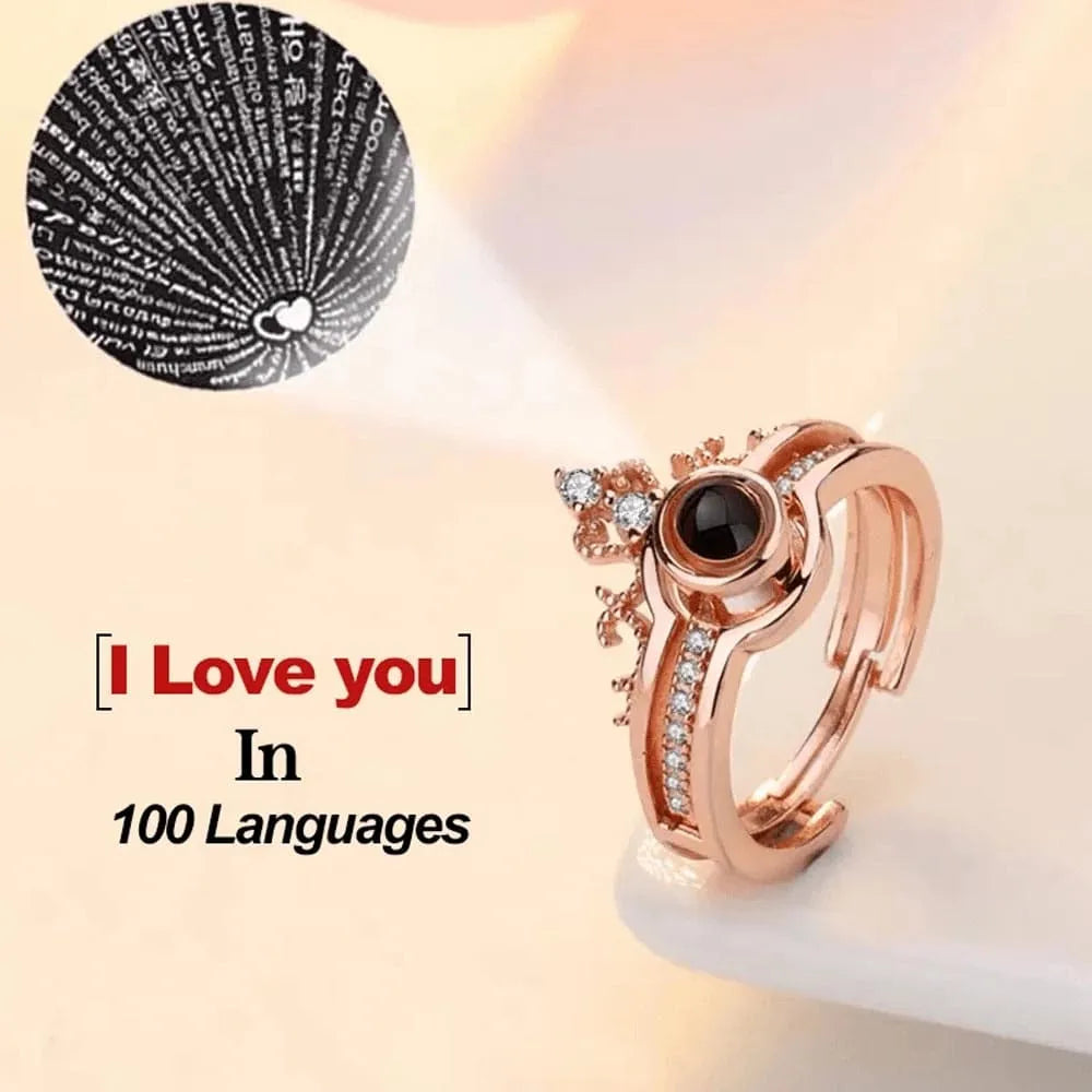 100 Languages I Love You Love Ring